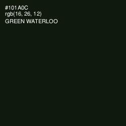 #101A0C - Green Waterloo Color Image